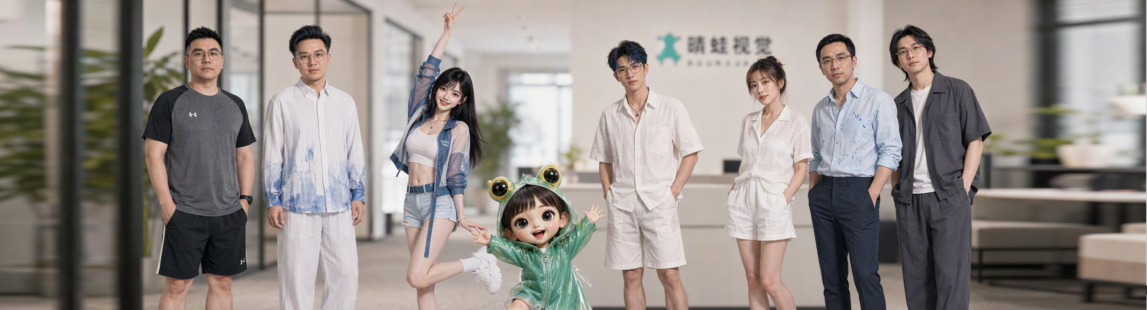 关于我们主视觉 04：晴蛙视觉团队合影（三）